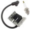 HURI Zündspule mit Zündkerze für Tecumseh Motor 34443A 34443B 34443C 34443D Centura Prisma Futura Geotec Spectra Synergi