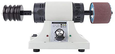 SHZICMY Lederpoliermaschine 8000 U/min Leder Poliermaschine 220V 350W Elektrische Kantenmaschine Schleifmaschine Leder Poliergerät Polierer Leder Kantenwerkzeug Mahagoni Schleifkopf