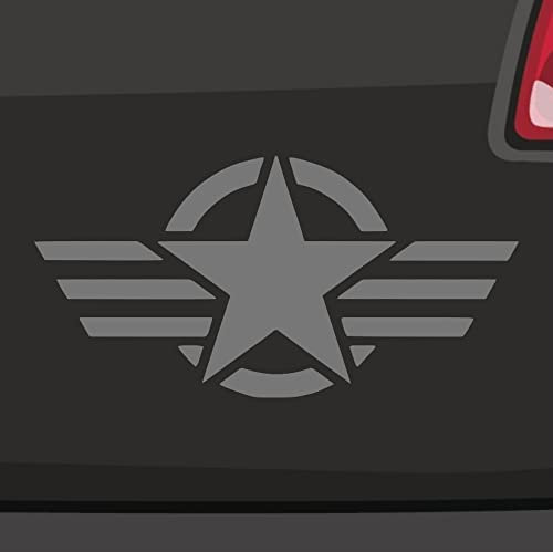 Star'n'Stripes Aufkleber -6 Größen 21 Farben- USA Military Air Force Stern Armee