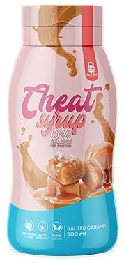 Cheat Meal Syrup 0% - Ahornsirup Zuckerfrei - Low Carb Lebensmittel - Kalorienfreier Sirup - Ahornsirup Bio (Gesalzenes Karamell, 500ml)