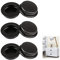 DCQQ 6 manijas circulares empotradas para puerta corredera, manijas ocultas, perilla empotrada para cajones, armarios, muebles personalizados