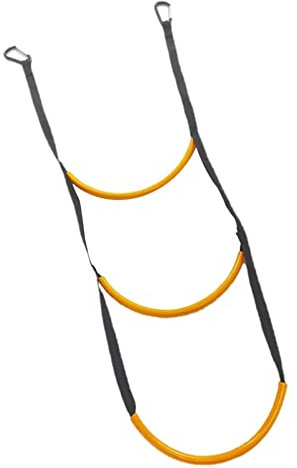 SM SunniMix Nylon Rope Ladder for Inflatable Boat Webbing Strap Safety Accessories Rib Boarding Ladder for Motorboat, Sailing, Speedboat, Dinghy, Yacht
