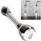 Cantini Brise-jet aérateur douche robinet cuisine chromé blanc pommeau pour évier avec rallonge paille flexible en caoutchouc, double jet articulé, économie d'eau,, (Professional)