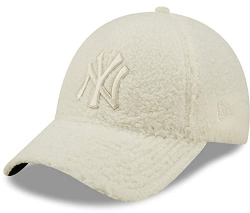New Era 9Forty Damen Sherpa Cap - Borg NY Yankees Offwhite