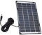 Tolwtols DC5521 Output 6W 12V Solar Panel DIY Solar Charger Polysilicon Tablet Generator for Security Camera, Street LightLamp Without power storage function