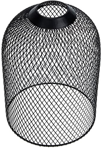 LABRIMP Elegant Black Iron Woven Chandelier Lamp Shade Mini Lampshade for Home Dining Kitchen Office Table Lamps Soft Warm Lighting