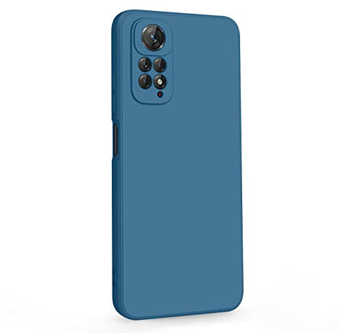 AK Coque pour Xiaomi Redmi Note 11, Coque Redmi Note 11S 4G (Pas pour Note 11S 5G), Etui Protection Housse Premium Silicone Étui pour Xiaomi Redmi Note 11 (Bleu Marine)