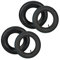 Relaxdays Ruote per Carriola con Camera d'Aria, Set 2 Ruotini di Scorta, 3.50-8, Gomma per Carrello, Regge 154 kg, Nero