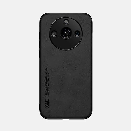 Kepuch Silklike Funda para OPPO Realme 11 Pro/Realme 11 Pro+ - Case Carcasa Placa de Metal Incorporada para OPPO Realme 11 Pro/Realme 11 Pro+ - Negro
