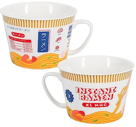 Anime Inspirierte Riesen-Ramen-Tasse 450 ml - Neuartige Geschenkidee, Nudelschale für Manga-Fans & Enthusiasten