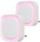 YUNLEX Presa di Luce Notturna con Sensore Crepuscolare, Luce Notturna Bambini 3 livelli di luminosità regolabile per Camera dei Bambini, Bagno, Corridoio, Cucina, Scale (Rosa)