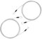 JINTANG 2PCS Drahtseil mit osen,3 Meter Fahrradschloss Lang,Kabelschloss,Stahlseil mit Ösen,Stahlseil Ummantelt,Seilschloss für Fahrrad Motorrad Möbel Garten,Campingartikeln usw
