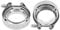 BOROCO Flange Valve Clamp, 2.0 Inch V Band Clamp Flange Kit for Turbo Exhaust Downpipes Stainless Steel(2 Inches)