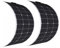 Aysolar 200W(2 pièces 100w) Panneau Solaire Flexible 12V Photovoltaïque Module Mono Panneaux Solaires pour Batteries 12V/24V,Camping-car, Bateaux, Caravane, Van et autres Surfaces Irrégulières