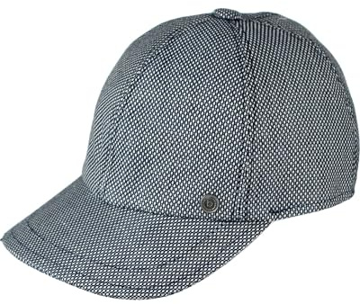 bugatti Baseballkappe mit Waben-Optik - Sonnen schutz für Damen und Herren - One size mit Strapback Verschluss Denim