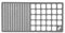 Kamp Ayısı Grillrost aus Edelstahl, große karierte Grillpfanne, Grillschale, Drahtgaren, Grillgestell, Outdoor, Grill, Camping, Grillen (5,1 x 11,02)