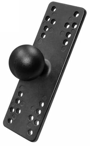 Strg 1.5 Ball Mounts with Rectangle AMPS Plate, Compatible with RAM 1.5 C Size Double Socket Arm and Fish Finders