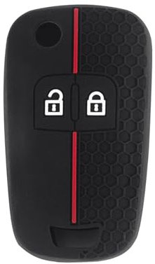 Coque de Protection en Silicone pour Clé Opel Compatible avec Insignia, Astra, Meriva, Corsa, Zafira, Mokka, Vectra, Chevrolet Orlando, Captiva et Cruze, TPU Housse de Clé 2 Boutons