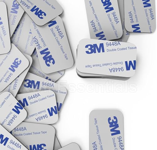 50 Pack 3M Strong Double Sided Tape Heavy Duty, Waterproof Adhesive for Outdoor & Household Mounting, Double Sided Sticky Pads, Heavy Duty Foam Pads, Waterproof Rectangle (40mm x 30mm x 1.5mm)