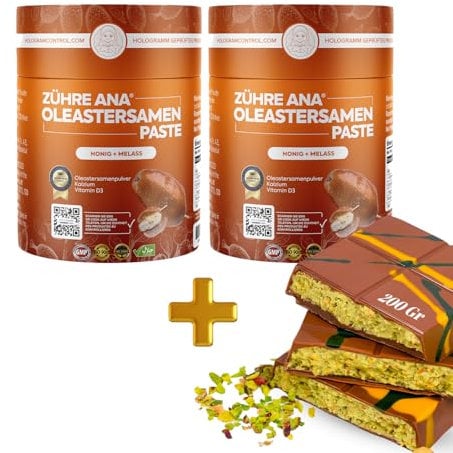 Zühre Ana Oleastersamen Paste - Honig und Melasse (2x240g)
