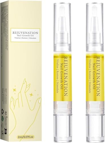 Tseriact Nail Oil, Cuticle Oil for Nails Professional Nail Care Nail Oil Pen, Natural Ingredients Cuticle Nail Oil Treatment for Damaged Nails(2PCS)