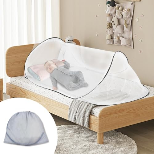 CEWROM Moskitonetz Pop Up, 200 x 80 x 56 cm Faltbares Mückennetz, Tragbares Campingzelt Moskitonetz Bett für Bett, Reisen & Zuhause,Outdoor Campin Bequem, Schnell und Tragbar