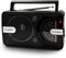 Kleines Radio mit Bluetooth/USB/TF, AM/FM/SW1-2 Kofferradio Transistor mit 1200mAh aufladbar Batterie, 360°-Antenne & Tragegriff. Ideal für Camping, Reisen, Zuhause, Outdoor-Fans & Alltagshörer