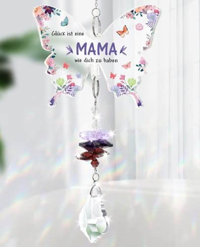 KAAYEE Mama Geschenk, Kristall Sonnenfänger Geschenke für Mama zum Geburtstag Weihnachten Valentinstag Muttertag, Geburtstagsgeschenk Ostergeschenk Muttertagsgeschenk für Mutter