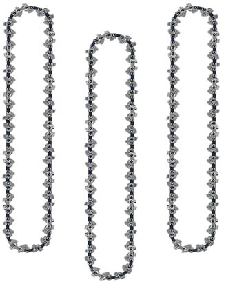 VINSPIRE Confezione da 3 catene per motosega da 20 cm, catene di ricambio per mini motosega, adatte per motosega elettrica da 20 cm, lame per motosega resistenti con 45 maglie, mini catena per