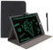Tablet di Scrittura LCD per Adulti, Tablet da Disegno a Schermo Intero 12 Pollici, Cuscinetto Elettrico a Mano, Blocco Digitale Cancellabile Riutilizzabile con Penna, Case PU