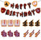 SAVITA Procedura Guidata Happy Birthday Bandiera, Sfondo Magico Pre-Assemblato con Inserti Torta Decorazione per Feste Tema Fantasy Occasioni Magiche