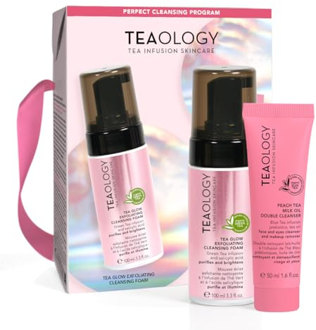 Double Cleaning Kit – Tea Glow Foam + Peach Tea Milk Oil 50 ml