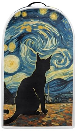 Urndoeng Starry Night Cat Blender Dust Cover Fingerprint Protection Cover for Stand Mixer and Coffee Machine,Home Kitchen Appliance for Stain Dust Supplies (Blue)
