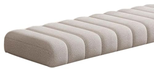 Générique Coussin De Banc 120x40 100x40 80x40 160x40 40x40 1/2/3 Places 4,5 Cm D'épaisseur Lavable Déhoussable Et Antidérapant Coussin pour Banc pour Intérieure Et Extérieure,Beige,40x110cm