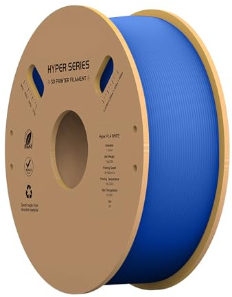 Aumotop Hyper PLA Filament 1,75 Mm Hochgeschwindigkeits-3D-Druckmaterial Grau für FDM 3D-Drucker (Blau)
