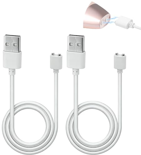 Swiftctrl 2pcs Cable de carga USB magnético 7 mm × 0,8 m, compatible con Satisfyers Pro 2, para dispositivos de masaje, relojes inteligentes y limpieza de dispositivos de masaje