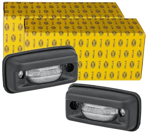 2x Hella Glühlampen-Technologie Kennzeichenleuchte