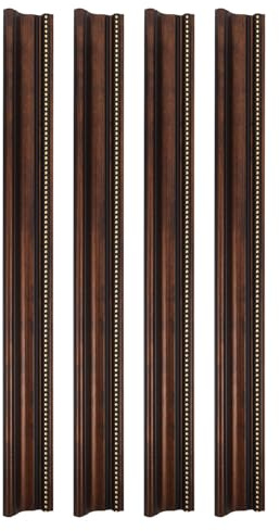 Gadpiparty 4pcs Moulure de Cadre Vintage en Mousse, Baguette Cadre Tableau Classique de 50cm pour Décoration Murale DIY, Entretien Facile pour Salon et Maison