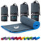 Fit-Flip Mikrofaser Handtuch - kompakt, leicht und schnelltrocknend - Microfaser Handtücher - als Reisehandtuch, Sporthandtuch, Strandtuch und Badetuch groß (100x200cm, Dunkelgrau - Blau)
