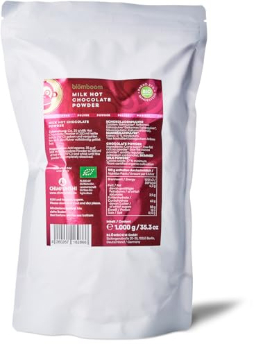 Blömboom - Milk Hot Chocolate Drops Bio (200 g), Vollmilch Trinkschokolade, heiße Schokolade (1000g, BIO Milk Hot Chocolate POWDER)
