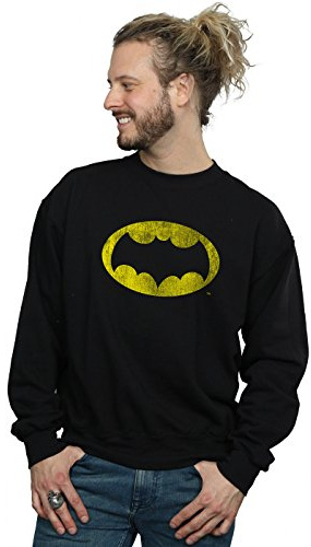 Absolute Cult DC Comics Men's Batman TV Series Distressed Logo Sweatshirt