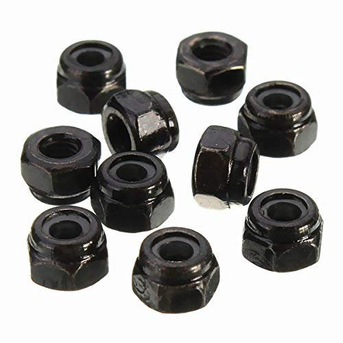 Alamor Cs1 10St Stahl Selbstsichernde Sechskantmutter Nylon Einsatz Mutter M2/M 2.5/M3/M4/M5/M6/M8 - M4