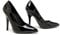 Bismaa Mens Womens Drag Queen Cross Dresser HIGH Heel Pointy Toe Court Shoes Big Sizes UK 9,10,11,12 (UK 12/EU 46, Black Patent)