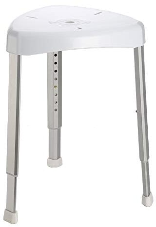 Heavy Duty Corner Shower/Bath Stool Mobility aid Adjustable Height 21 Stone max User Weight