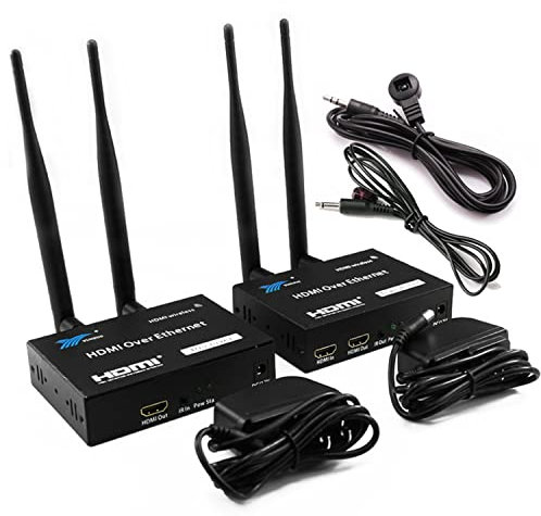 Neutral Wireless 200M HDMI Extender, 2.4G/5G Wireless HDMI Transmitter for DVR, DVD, Home Theater