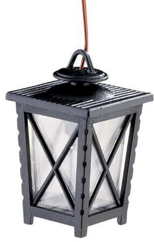 WITTKOWARE Zubehör zur Krippen-/Puppenstuben-Elektrifizierung (LED-Laterne 40mm klar, 3,5V, mit Kabel & Stecker)