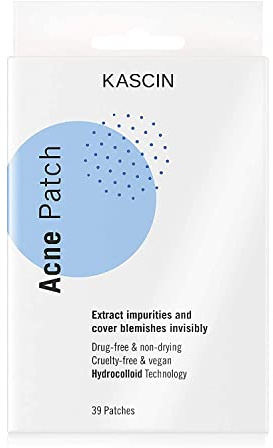 KASCIN Premium Pickel Patch Hydrocolloid - 39 Antipickel Patches Für Akne Pickelpatches Unsichtbar - Zwei Größen 24 x 12 mm und 15 x 10 mm - Hydrokolloid Pflaster Gegen Pickelflecken Und Aknenarben