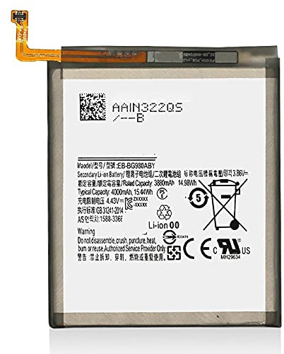 Batterie compatible avec Samsung S20 SM-G980F EB-BG980ABY 4000 mAh avec kit de démontage inclus