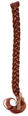 WIG ME UP - SA101-130 Geflochtener Zopf Flechtzopf mit Clip lang 50cm Rot Kupferrot