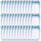 Jucoan 50 Pack Large Wide Mouth Mason Jar Zip Snack Bags, Reusable Airtight Leakproof Plastic Food Storage Zipper Saver for Home Kitchen Freezer Camping Travel Picnic